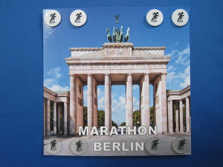 Limited edition: marathon Berlijn 8 clips op een kaart