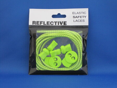 Elastic and reflective laces yellow